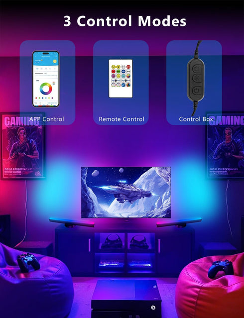 14 Inches DAYBETTER Smart LED Light Bars, RGB Light Bar, TV Backlights with Scene and Music Modes, Smart Light Bars