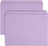 Smead File Folder, Reinforced Straight-Cut Tab, Letter Size, Lavender, 100 per Box (12410)