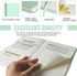 Lined Journal Notebook, Medium 5.7" x 8", 160 Pages, Eggshell Green, Hardcover, 100 gsm Thick Paper