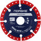 Norske Tools NDBS335 4.5 inch Mega Bite Diamond Cutoff Wheel, 7/8 inch Bore for Cutting.