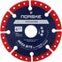 Norske Tools NDBS335 4.5 inch Mega Bite Diamond Cutoff Wheel, 7/8 inch Bore for Cutting.