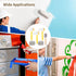 DORMIYA 6PCS Set, 3 1 2 Paint Brush and Roller Includes Oil-Based Sponge Rollers, a Cleaning Brush and Round Sponges