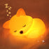Dimmable 20 Fox Night Light for Kids, Cute Silicone Lamp with Mins Timer, Squishy Animal Nightlight Kids Bedside