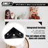 CMLY 10Pcs 38mm 38mm, Corner Brackets, x Black Steel, Triangle Shelf Brackets, Corner Desk Connectors for Wood, Metal