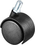 uxcell 1.5 Inch Swivel Caster Wheels Nylon 360 Degree Threaded Stem, Pack of 4, 100lb Total Capacity