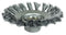 Weiler 13426 4" Knot Wire Bevel Brush, .020" Steel Fill, 5/8"-11 UNC Nut, Made in The USA