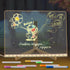 Led Note Board with Colors, Acrylic Dry Erase Board with Light, Glow Memo Letter Message Board (11.8 * 7.9in)