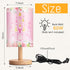 Tujoe Princess Lamps Pink Castle Fabric Nightstand Table Lamp Bedside Decor for Girl Kids Gift Reading Bedroom Living