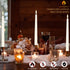 3D 11.4" 6 Pack Flameless Taper Candles with Wick, Real Wax LED Candles with Remote and Timer, Flickering Candlesticks