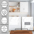 Samsill 1 Inch D-Ring Recipe Binder Kit, Full Page 8.5 x 11, Marble Design