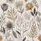 REDAMANCY Vintage Boho Wildflower Yellow Grey Flowers Peel and Stick Wallpaper Stick on