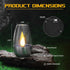 ISUNMEA 6 Pack Solar Outdoor Waterproof Flickering Flameless Candles - Rechargeable LED Battery Operated Fake Faux Tea