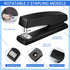 Queekay Office Stapler Set - 16 Pieces Desk Accessory Kit - Includes Staplers and Tape Dispensers