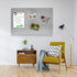 Magnetic Board 17.1" x 11.8" for Magnets and Bulletin Board, Suitable for Wall, Refrigerator, Cabinet, Easy Hanging