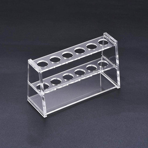 Acrylic Test Tube Holder Rack, Clear, 6 Sockets for 50ml Centrifuge Tubes (50ml, 6 Sockets)