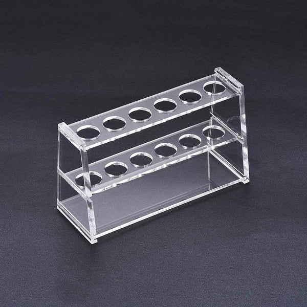Acrylic Test Tube Holder Rack, Clear, 6 Sockets for 50ml Centrifuge Tubes (50ml, 6 Sockets)