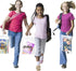 Hanging Storage Bags 24 Pack, Large Hook Clear Plastic Bags 10 x 12.5-inch for Classroom, Library and Pharmacy Use