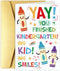 Obbyidk Cute Crayon Kindergarten Graduation Card, Kindergarten Graduation Card Gift for Boy Girl,