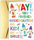 Obbyidk Cute Crayon Kindergarten Graduation Card, Kindergarten Graduation Card Gift for Boy Girl,