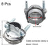 8 Pcs 1/2 Inch Clamp Type Cable Connectors, Zinc Clamp Cable Connector Fittings for Metallic Conduit Protect Cables