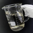 QWORK 1000ml Beaker with Handle, Borosilicate Glass Measuring Cup with Pouring Spout
