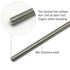 2PCS 400mm Tr8x8 Lead Screw with T8 Brass Nut for LCD DLP SLA 3D Printer Z Axis and CNC Machine (Acme Thread)