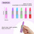 DomeStar 24PCS Lipstick Shape Pens, Creative Ballpoint Pens Rhinestone Crystal Ballpoint Pen Lipstick Cute Ball Pen for Office Stationery Women Girls Students Children Gift