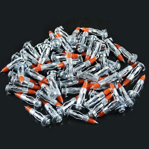Glarks 60Pcs Heavy Duty Zinc Plated Steel Molly Bolt Drive Wall Anchor Screws Set, 1/8 inch 35MM (1/8SDx35MM)