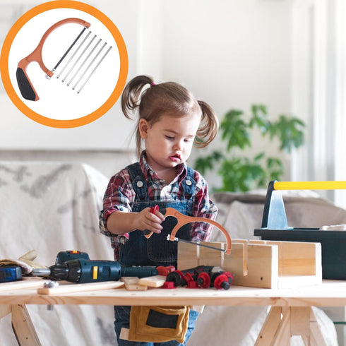 Uonlytech Mini Hacksaw Set for Metal, Kids DIY Handsaw, Woodworking Hacksaw for Children