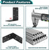 20Pcs Braces,4"x4"x2" 2mm Brackets,90 Corner Black L Brackets for Wood,Heavy Duty Steel Black Raised Garden Bed Corner