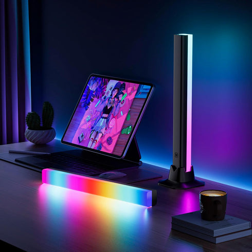 MIHEAL LED Light Bar RGB Lamp,Smart Lighting Tower Starter Kit with Remote for PC, TV, Gaming Room and Computer Case