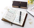 Robrasim Refillable Leather Journal - Antique Handmade Writing Diary, Medium Size 6.7" x 4", Coffee Travel Notebook