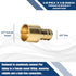 25 Pcs XFITTING 1/2 Inch Pex x 1/2 Inch Female Sweat Adapter, 23-3-6=25X