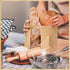 120 132 14x8.3x3.5in Packaging (Pack 2) Bread Bags for Homemade Bread, Sourdough Bread Bags with Tin Tie Tab Lock