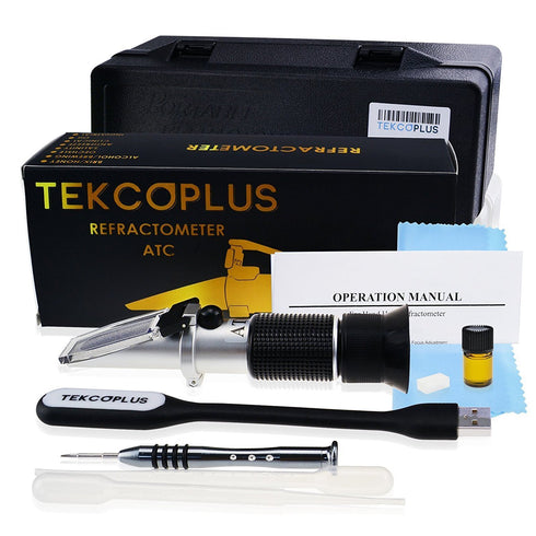 3-in-1 Honey Baume Refractometer, Tri-Scale 58-90% Brix Scale Range, Honey Moisture Sugar Tester with ATC for Beekeeping