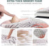 Mouse Pad Wrist Support - 2 in 1 Keyboard Wrist Rest + Ergonomic Mouse Pad for Easy Typing & Pain Relief