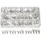 280 Pcs AWG 22-16 Ring Fork Terminals, Tinned Copper Non-Insulated Electrical Wire Connectors Assortment