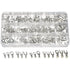 280 Pcs AWG 22-16 Ring Fork Terminals, Tinned Copper Non-Insulated Electrical Wire Connectors Assortment