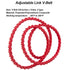 KAKO Link V Belt, 3/8" Power Twist V Belt 5 Feet, Adjustable Link V-Belt Drive Belt for Lathes and Drill Press
