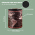 Black World Map Pencil Holder for Desk, PU Leather Pencil Cup, Globe Pen Holder Organizer
