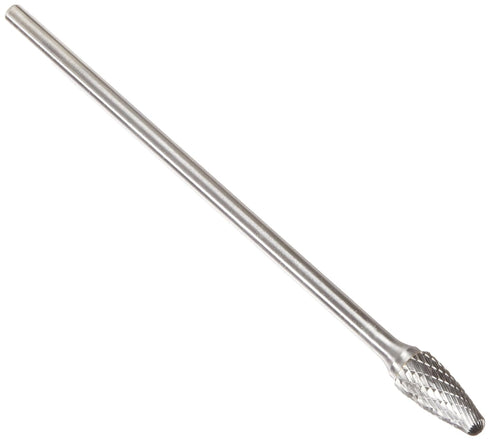 Drill America SF-5 Carbide Burr/Rotary File Tree Radius End Double Cut for Die Grinder 1/2" Dia. x 1" Cut Length