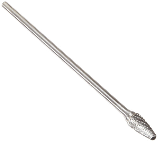 Drill America SF-5 Carbide Burr/Rotary File Tree Radius End Double Cut for Die Grinder 1/2" Dia. x 1" Cut Length