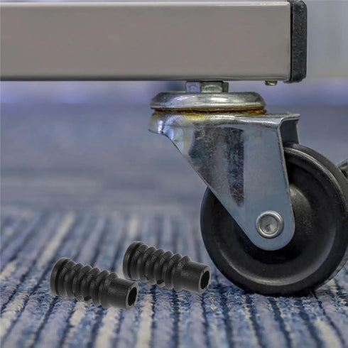 Nikeg 60Pcs Stool Swivel Caster Covers Caster Inserts Chair Wheel Stopper Cover for Office Chairs Changing Tables
