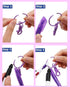 YYaaloa Mini Highlighter Nurse Pen Set, 2 Nursing Keychain Clips, 2 Tip Highlighter, 2 Permanent Marker Pens