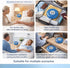 SPYMINNPOO Setting Case with Alarm, Up Voice Reminders for Medication Times Dispenser Reminder Alarm (Blue)