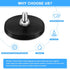 Learay 6 Pack 31 LBS M6 Rubber Coated Magnets, Neodymium Magnet Base with Threaded Studs, Strong Mounting Stud Magnet