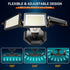 6500K IP65 3-Head LED Security Lights Motion Sensor Outdoor Lights, Daylight, Waterproof, Dusk to Dawn, Motion Detected