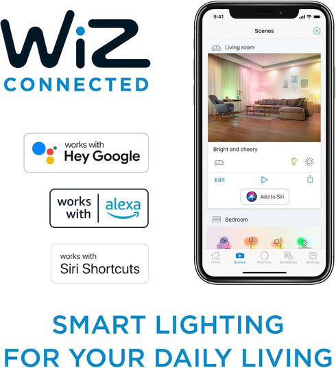 5-6 Inch 1-Pack, 1150 Philips Smart Retrofit Recessed Downlight Lumens, LED Color Changing Lights, Connects to Wi-Fi