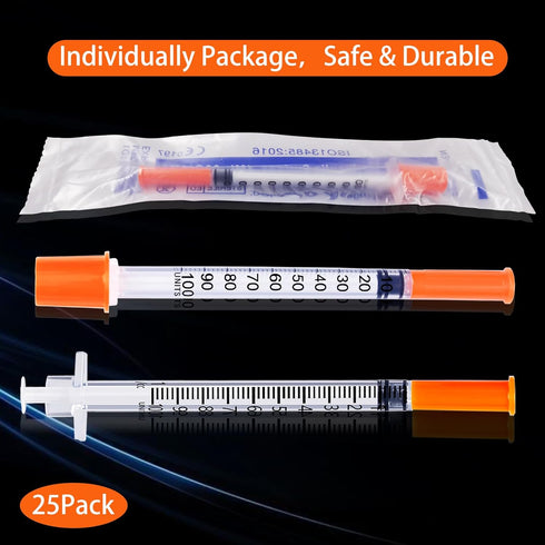 1ML 30G 5/16 Inch, Pack 25, Syringe, Lab Supplies Syringes of Individually Wrapped