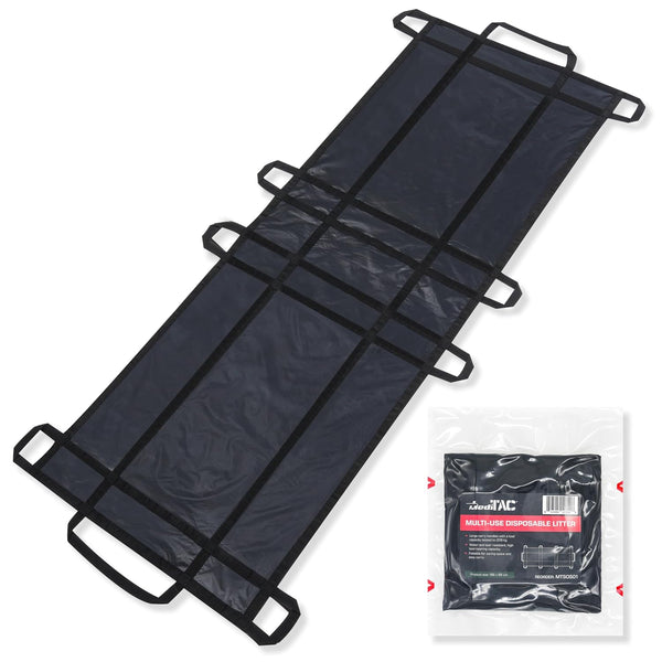 MediTac Litter, Latex-Free Black Nylon Handles & Durable Non-Woven Fabric, 750 Lb